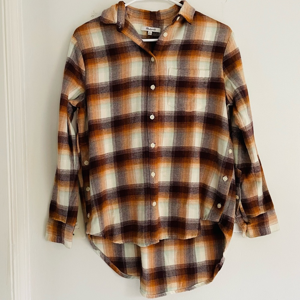 MADEWELL NWT Twill Flannel Shirt Jacket Size XS